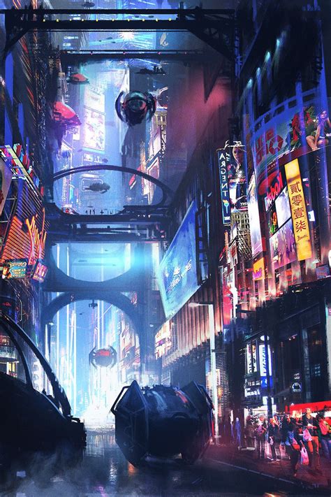 Pin By Its Berry On Sci Fi Illustration Cyberpunk City Science