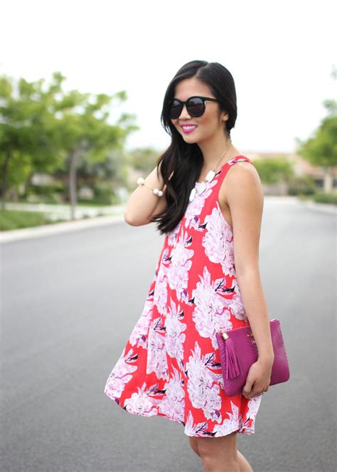 Red Floral Dress Skirt The Rules Nyc Style Blogger