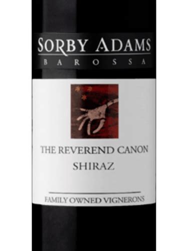 Sorby Adams The Reverend Canon Shiraz Vivino Australia