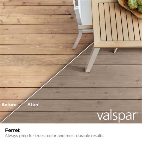 Valspar Ferret Semi Transparent Exterior Wood Stain And Sealer Half