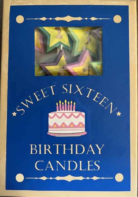 Sweet 16 Wishes Candle Box Etsy