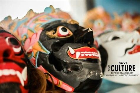 The Mask Of Tari Topeng Malangan Tradional Culture From Malang East