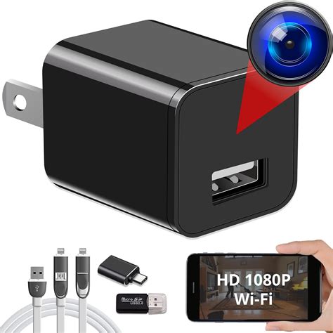 Spy Camera Wireless Hidden Wifi Camera With Remote View Hd 1080p Spy Camera Charger Spy