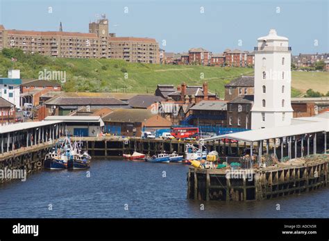 North Shields Harbour Tyneside England Stock Photo Alamy