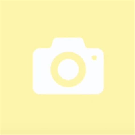 Ios14 Aesthetic Yellow Camera App Icon Ios App Icon Design Iphone