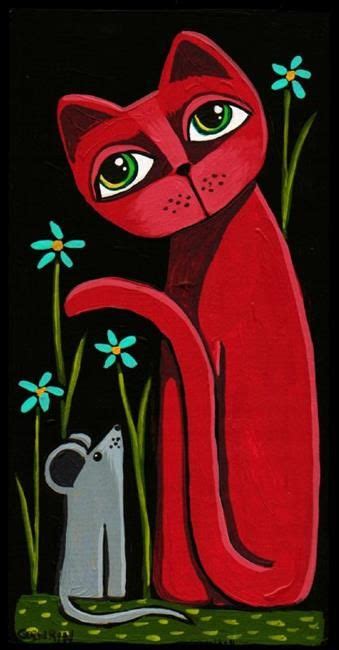 Art Cat N Mouse By Artist Cindy Bontempo Goshrin Amazing Art