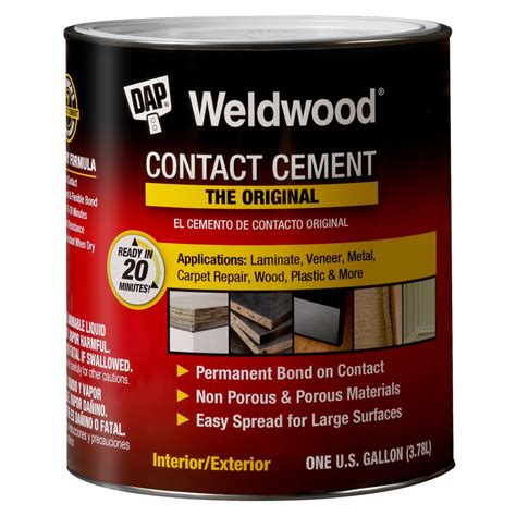 DAP Weldwood 1 qt. Non-Flamable Contact Cement (2-Pack)-203899 - The