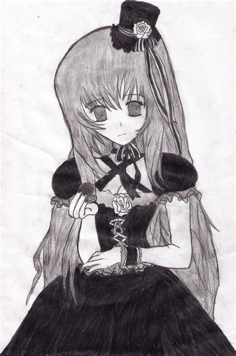 Goth Anime Girl Drawing 00tr Kun Flickr