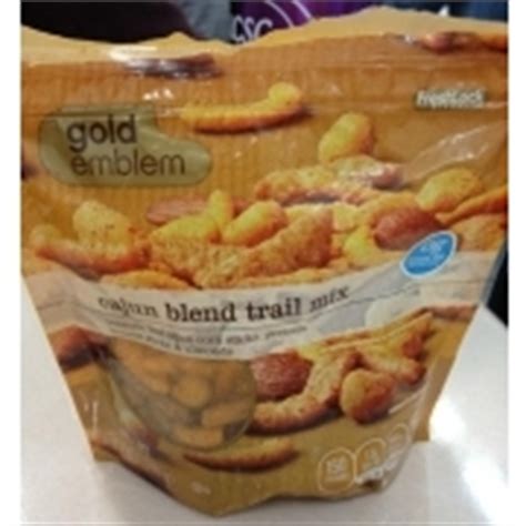Get full nutrition facts for other gold emblem products and all your other favorite brands. Gold Emblem Cajun Blend Trail Mix: Calories, Nutrition Analysis & More | Fooducate