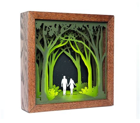 Shadow Box Artist Creates Nature Inspired Wood Art Made From Layers Of Oak
