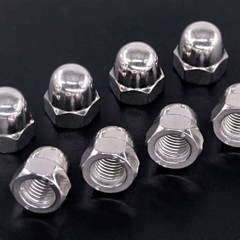 M3 Acorn Hex Cap Dome Head Nuts 304 Stainless Steel 18 8 Pack Of 50