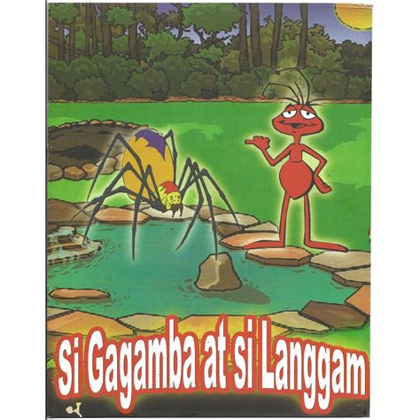 Story Book Coloring Book English Tagalog Si Gagamba At Si Langgam