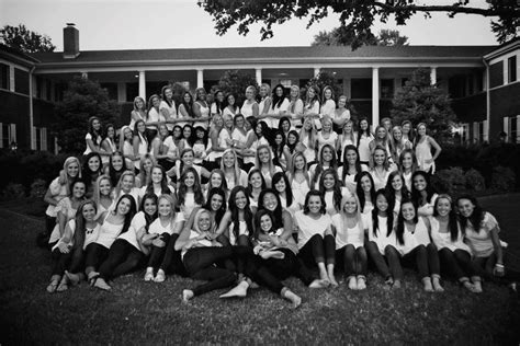 Pledge Class Picture In Front Of The House The University Of Oklahoma