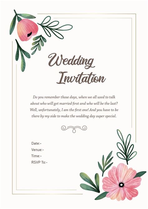 wedding invitation wording whatsapp - Tashina Mccaskill