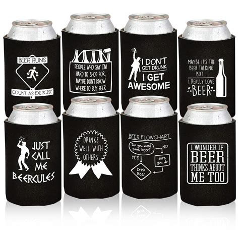 Funny Beer Can Coolers 8 Pack Party Favor Drink Coolers Valentines