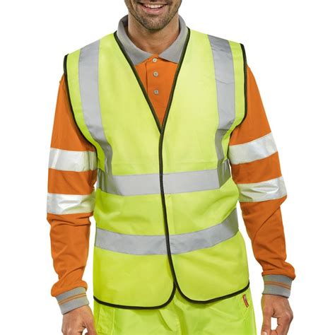 Yellow Hi Vis Vest Waistcoat Army And Navy Stores Uk