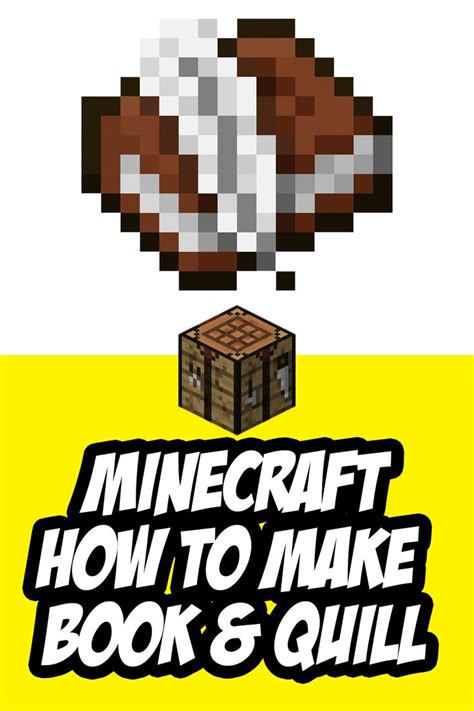 How To Make A Book And Quill In Minecraft Book Making Minecraft