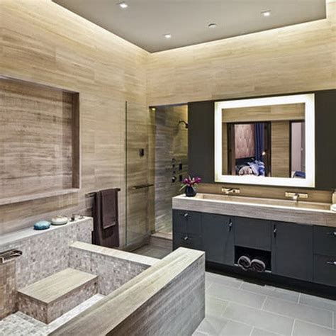 A beautiful porcelain sink, fitted atop the vanity, has a single. 51 Ultra Modern Luxury Bathrooms - The Best Of The Best