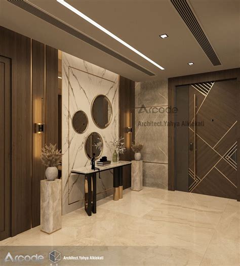 Entrance On Behance In 2022 Lobby Interior Design Door Design