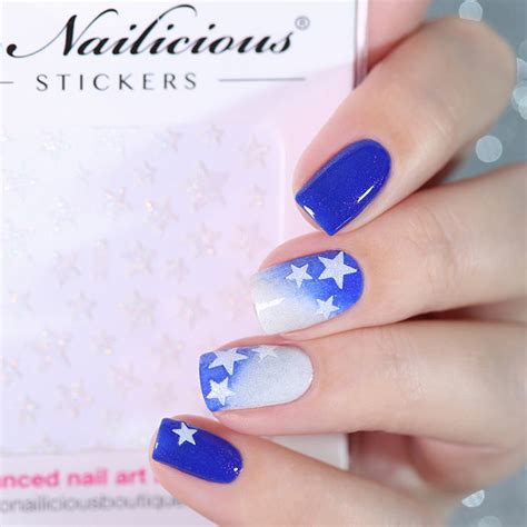 Glitter Star Nail Stickers 9 Colours Sonailicious Boutique