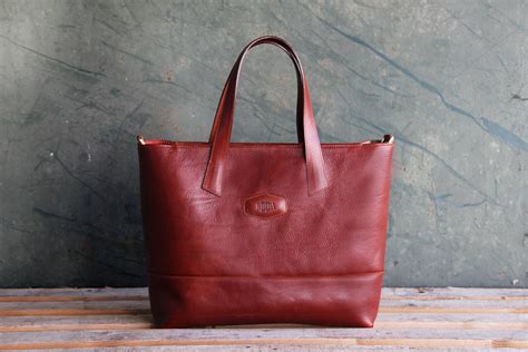 Italian Genuine Leather Tote Bag Handbag For Women Etsy