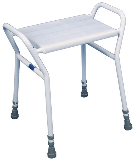 Strood Height Adjustable Shower Stool With Integral Side Handles