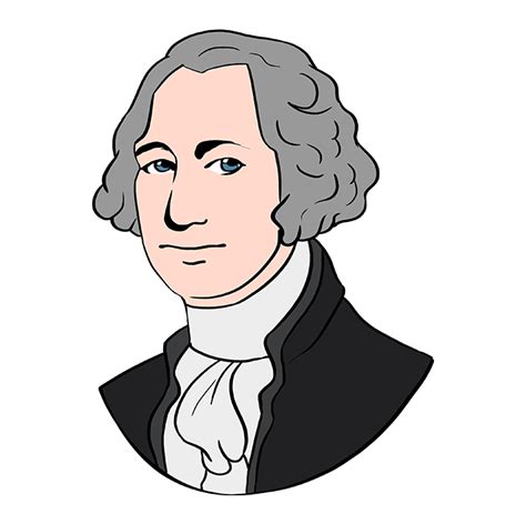 How To Draw George Washington Cartoon At How To Draw