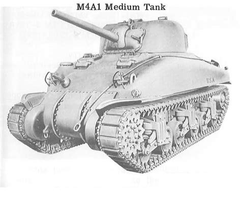 The Sherman M4a1 Medium Tank First And Last Produced The Sherman