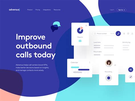 Adversus Landing Page By Vladimir Gruev For Heartbeat On Dribbble