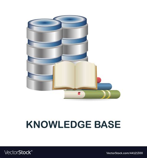 Knowledge Base Icon 3d From Customer Relationship Vector Image