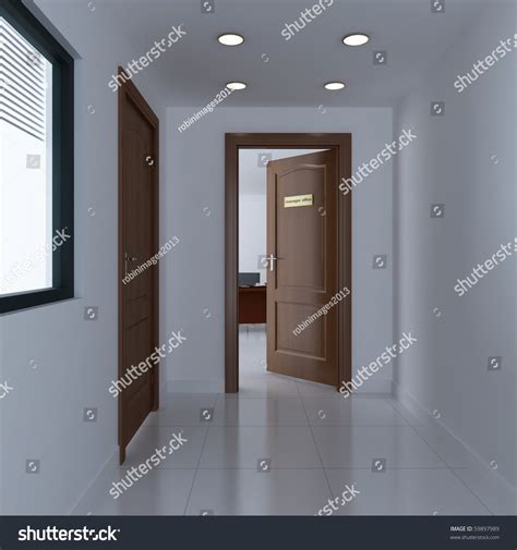 3d Render The Door Of Manager Office Stock Photo 59897989 Shutterstock