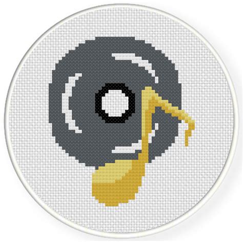 Some of the technologies we use are necessary for critical functions like security and site integrity, account authentication, security and privacy preferences, internal site usage and maintenance data, and to make the site work correctly for browsing and transactions. Music Disk & Note Cross Stitch Pattern - Daily Cross Stitch