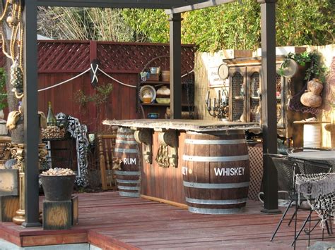 Pirate Bar Tiki Bars Backyard Outdoor Tiki Bar Backyard Decor