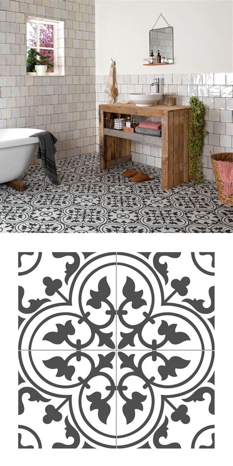 Ledbury Charcoal Black Pattern Tiles Walls And Floors Patterned