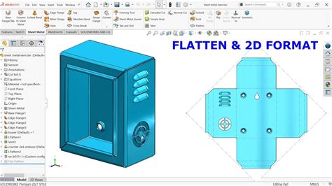 Louver And Forming Tool In Solidworks Sheet Metal Youtube