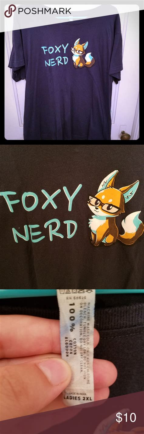 Foxy Nerd Tee Nerd Tees Foxy Cute Shirts