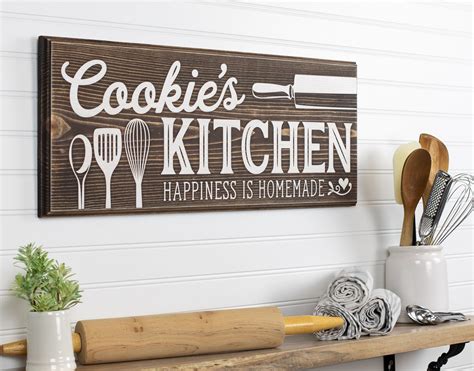 Personalized Kitchen Happiness is Homemade Wood Sign Wall Art. | Etsy | Homemade wood signs ...