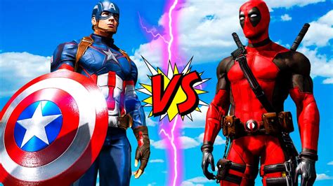 Deadpool Vs Captain America Epic Battle Marvel Youtube