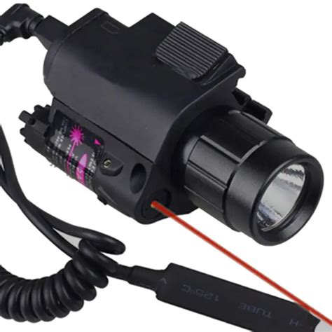 2 In 1 Aiming Tactical Hunting Led Lens Flashlightlightred Laser