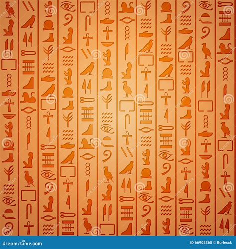 Egyptian Hieroglyphics Background Stock Vector Illustration Of Egypt