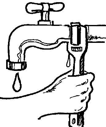 Water Tap Clipart Black And White