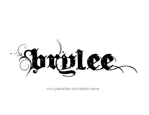 Brylee Name Tattoo Designs