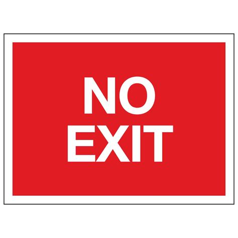 No Exit Linden Signs And Print