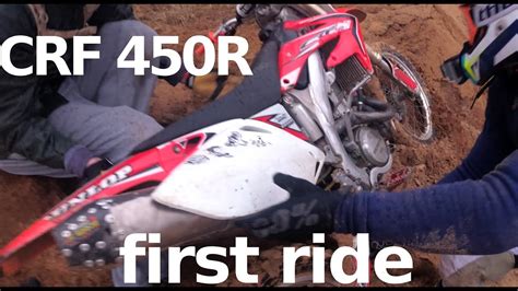 New Honda Crf 450r First Ride In Sand Quarry Youtube