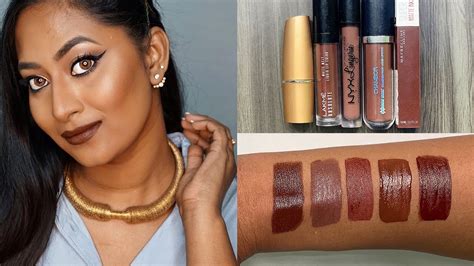 My Top 5 Affordable Brown Lipsticks For Duskydarkbrown Indian