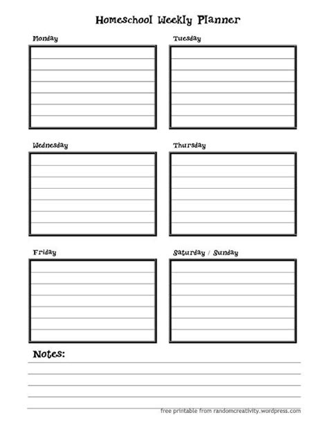 Being a homeschool teacher can get quite busy at times which is why time4learning makes planning your child's homeschool schedule easy with our built in lesson plans and activity planner. Homeschool Weekly Planner Page | Homework, Homeschool and ...