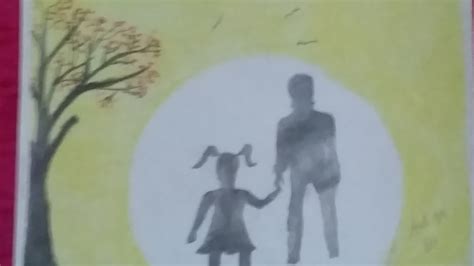 Hey guys, welcome to the mamma art. How to make drawing for father's day in oil pastel - YouTube