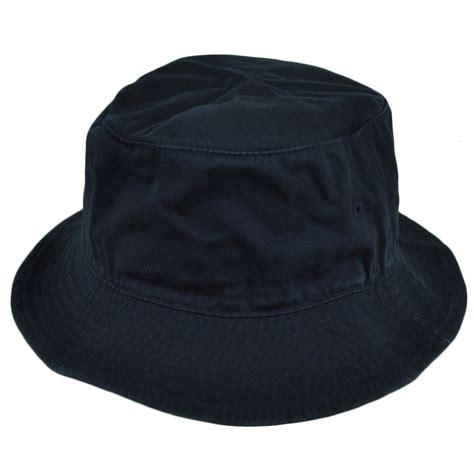 American Needle Blank Plain Navy Blue Bucket Hat Sun Fitted Large Xlarge Crusher Cap Store
