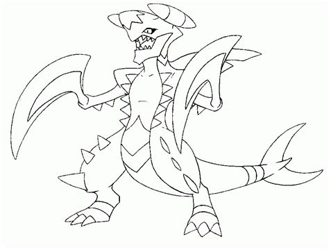 Grants mega evolution starting the stage. Garchomp Coloring Pages - Coloring Home
