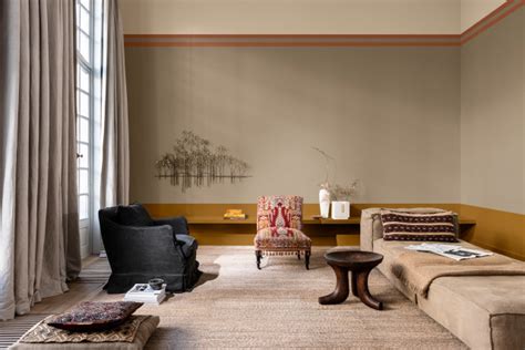 Dulux Colour Of The Year 2021 Brave Ground Eclectic Living Room